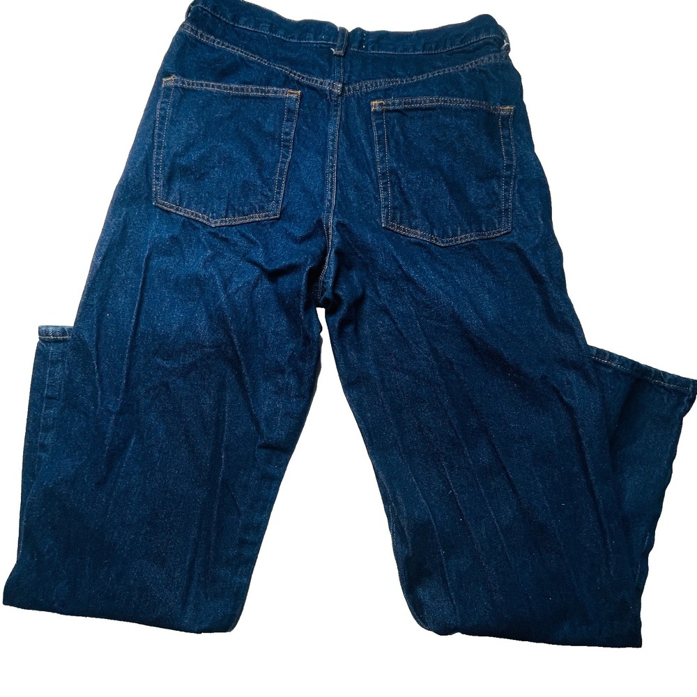 ASOS Design Baggy Jeans Mens W31 L32 Dark Wash Wide Leg Skate Denim 31x32 - Picture 2 of 16